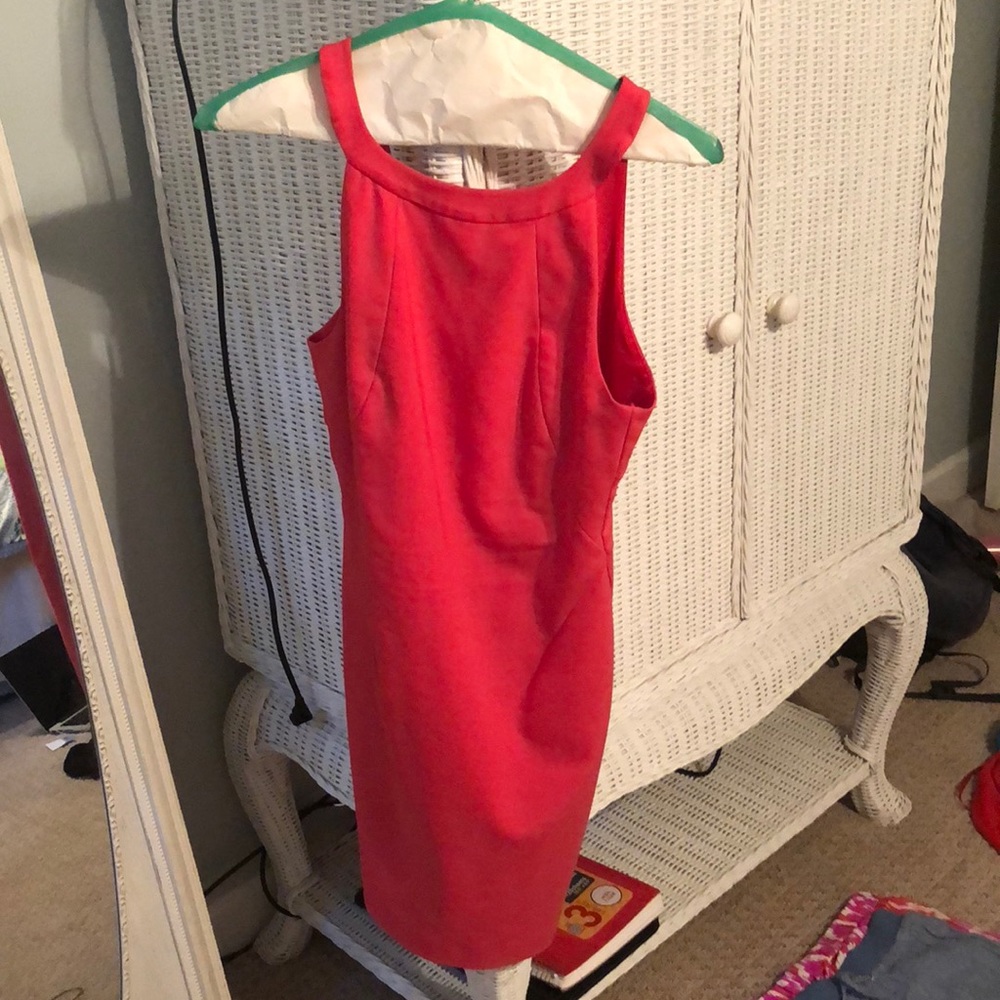 Pink open back Zara dress